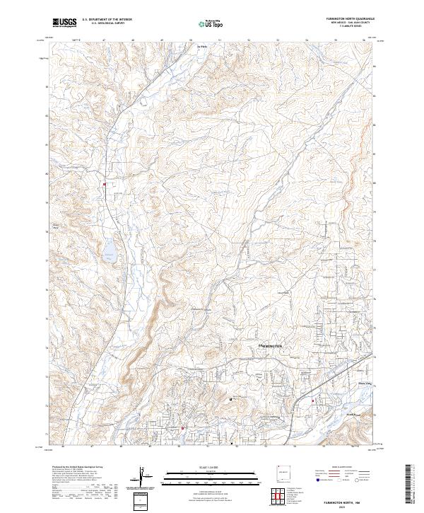 USGS Topographic Map – Farmington North