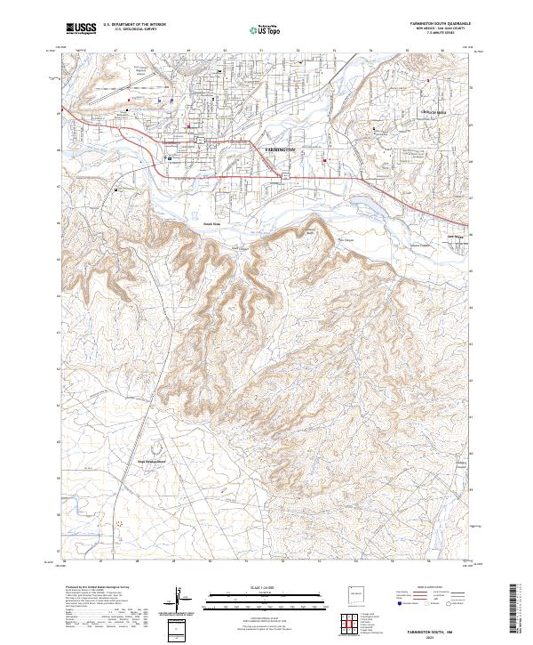 USGS Topographic Map – Farmington South