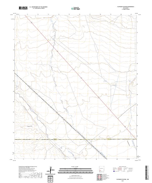 USGS Topographic Map – Faywood Station