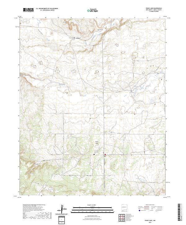 USGS Topographic Map – Fence Lake