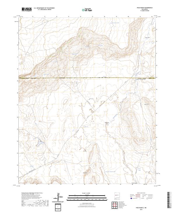 USGS Topographic Map – Field Ranch