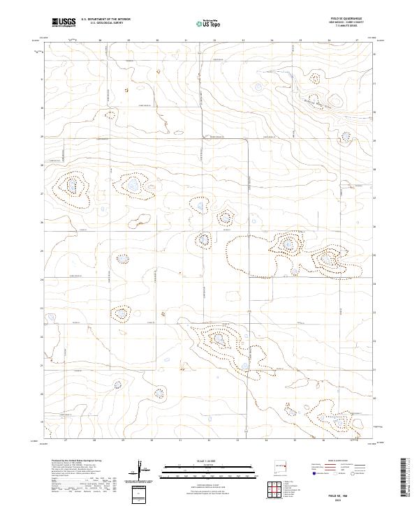 USGS Topographic Map – Field SE