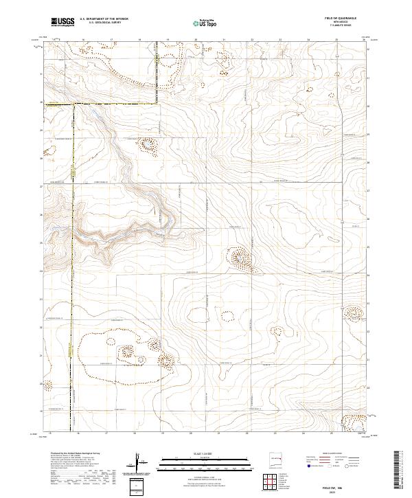 2023 Map of Field SW, 2023 Print