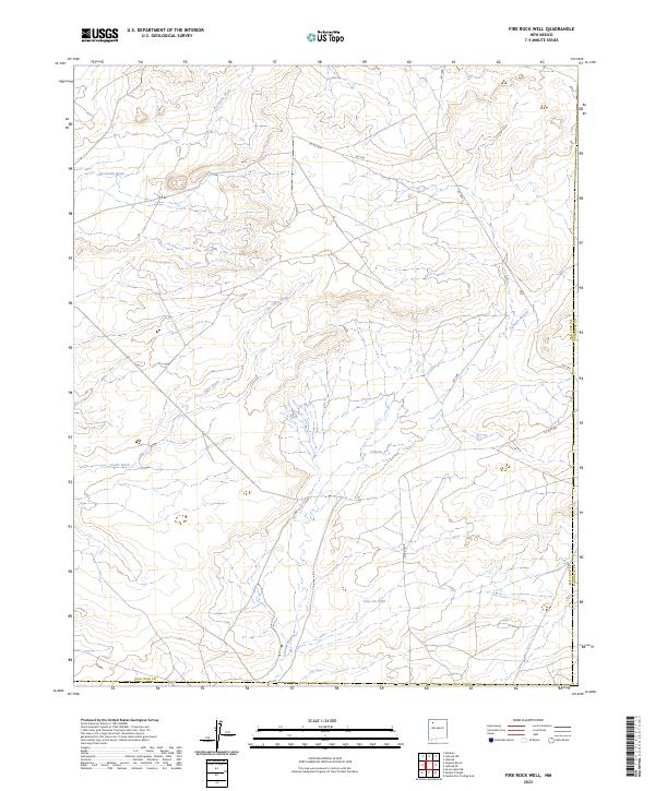 USGS Topographic Map – Fire Rock Well