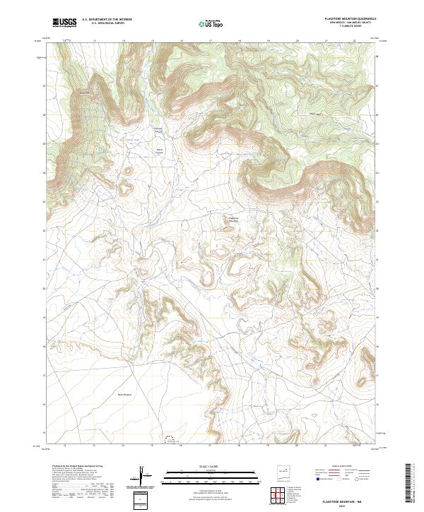 USGS Topographic Map – Flagstone Mountain