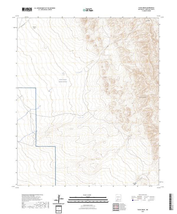 USGS Topographic Map – Fleck Draw