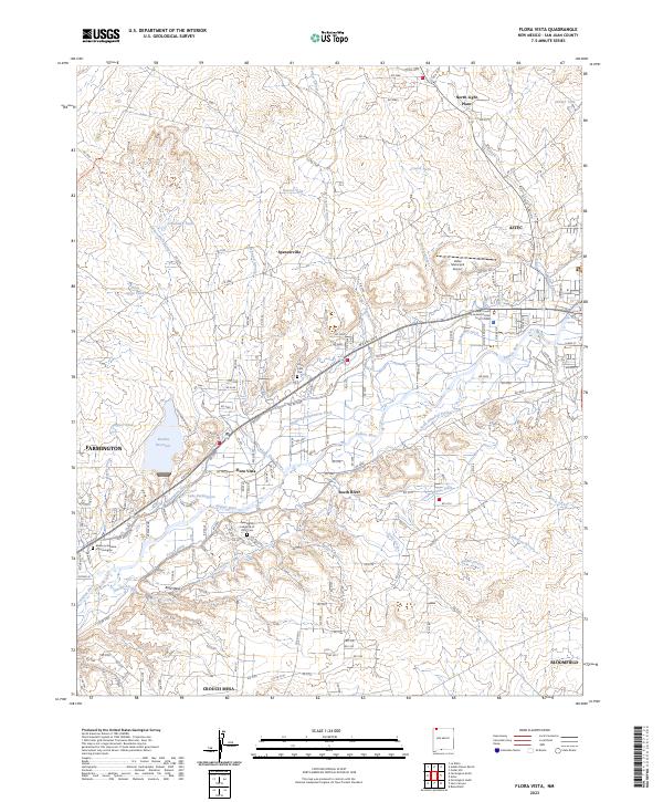 USGS Topographic Map – Flora Vista