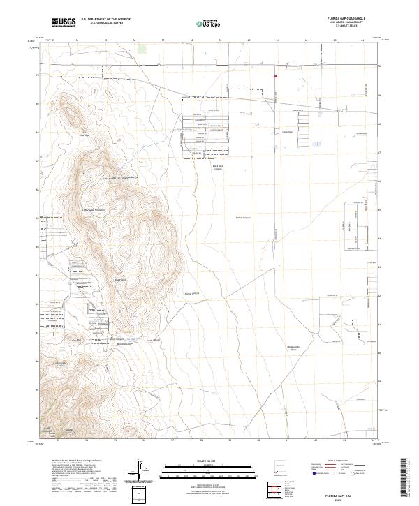 USGS Topographic Map – Florida Gap