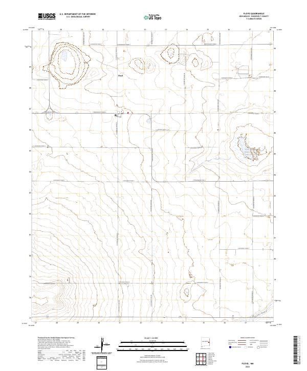 USGS Topographic Map – Floyd