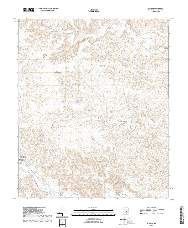 USGS Topographic Map – Flying H