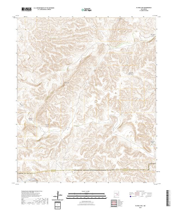 USGS Topographic Map – Flying H NE