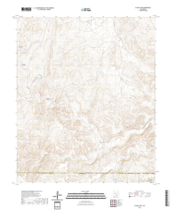 USGS Topographic Map – Flying H NW