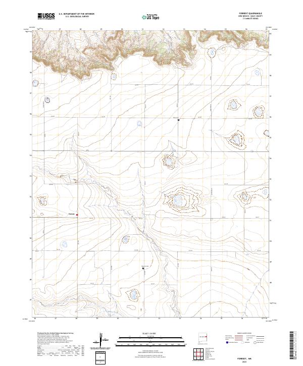 USGS Topographic Map – Forrest