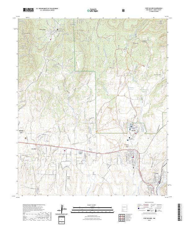 USGS Topographic Map – Fort Bayard