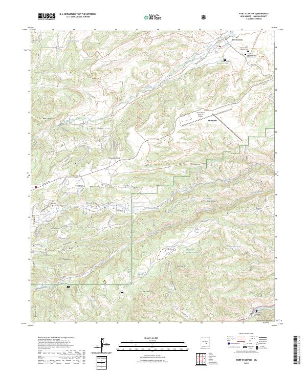 USGS Topographic Map – Fort Stanton
