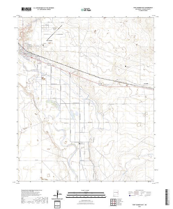 USGS Topographic Map – Fort Sumner East