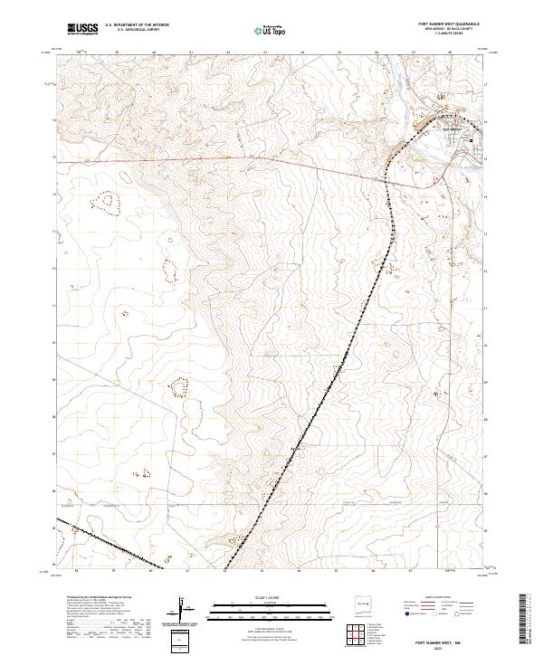 USGS Topographic Map – Fort Sumner West