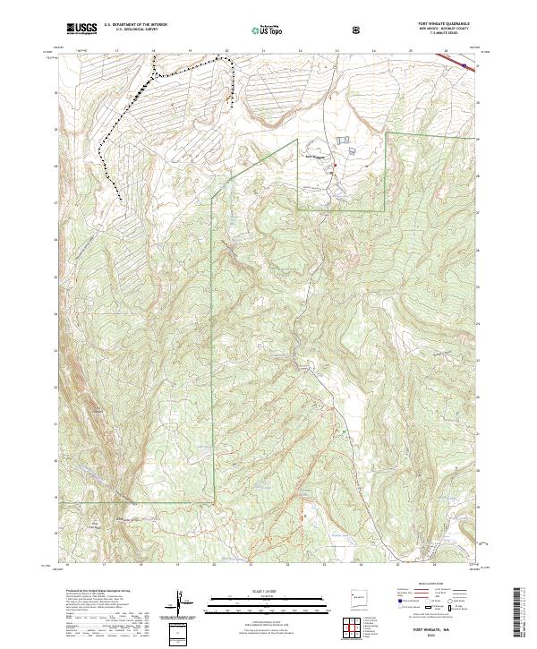 USGS Topographic Map – Fort Wingate