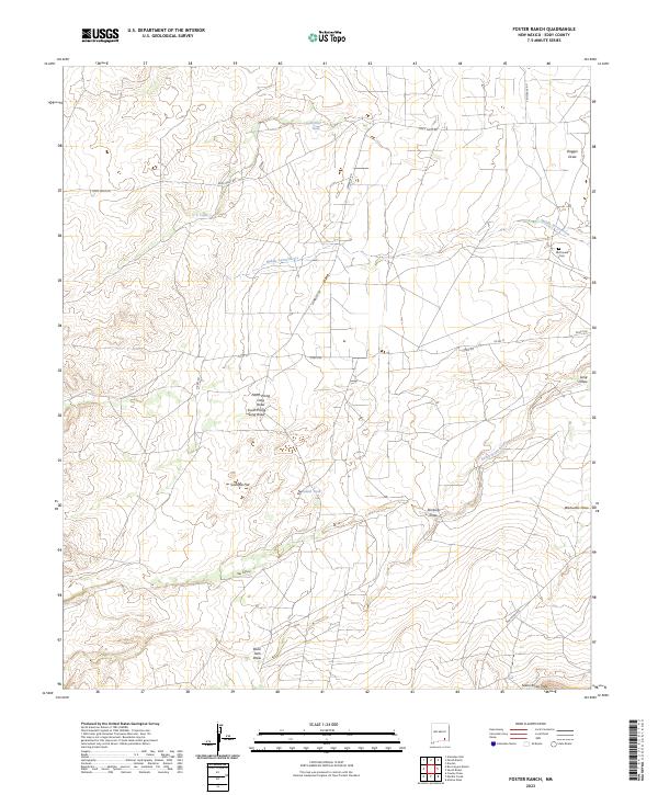 USGS Topographic Map – Foster Ranch