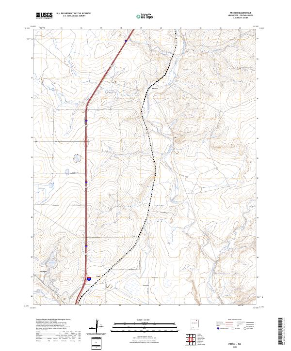 USGS Topographic Map – French