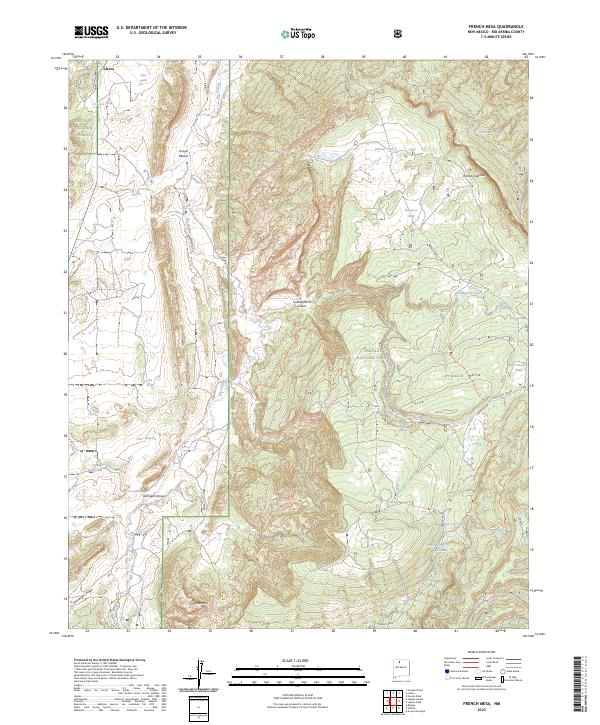 USGS Topographic Map – French Mesa