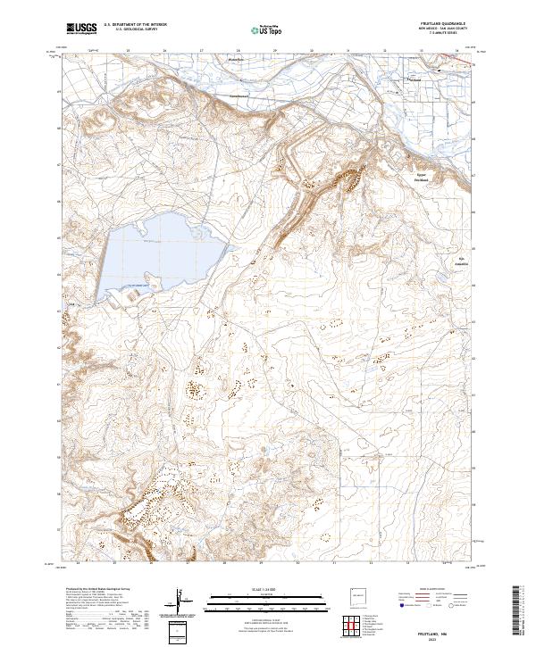 USGS Topographic Map – Fruitland