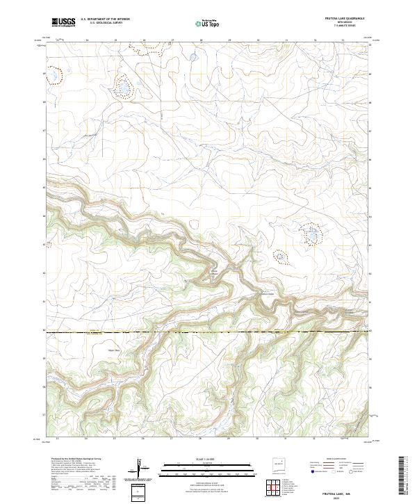USGS Topographic Map – Frutosa Lake