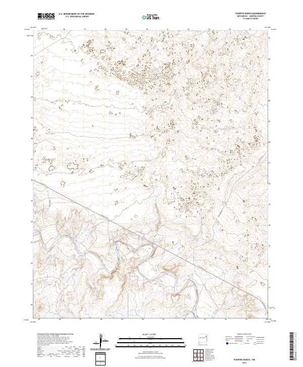 2023 Map of Fuentes Ranch, 2023 Print