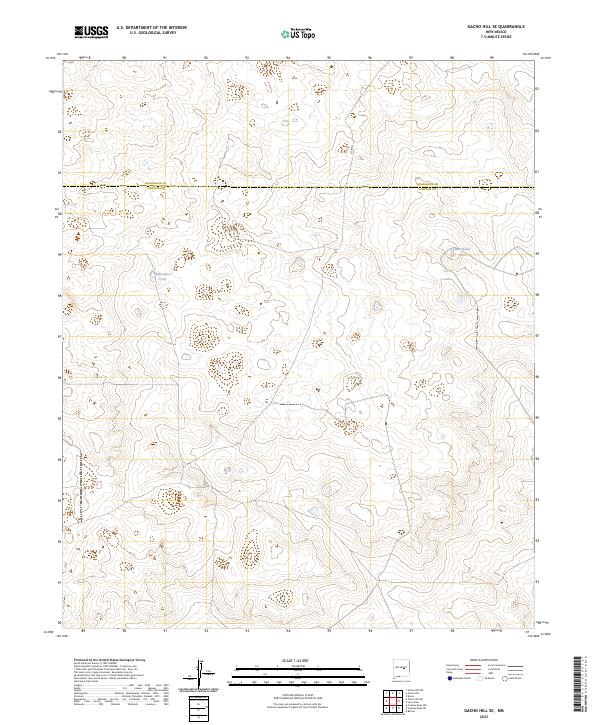 USGS Topographic Map – Gacho Hill SE
