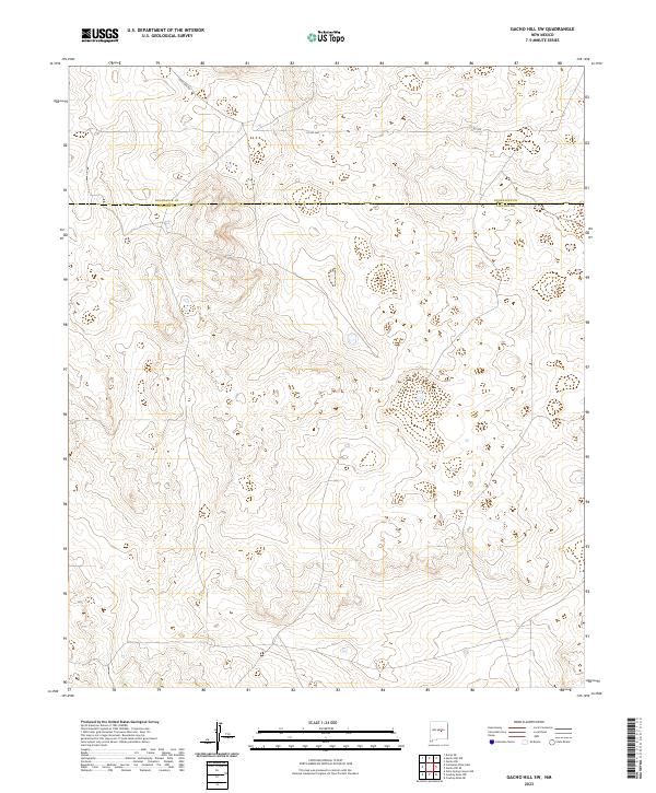 2023 Map of Gacho Hill SW, 2023 Print