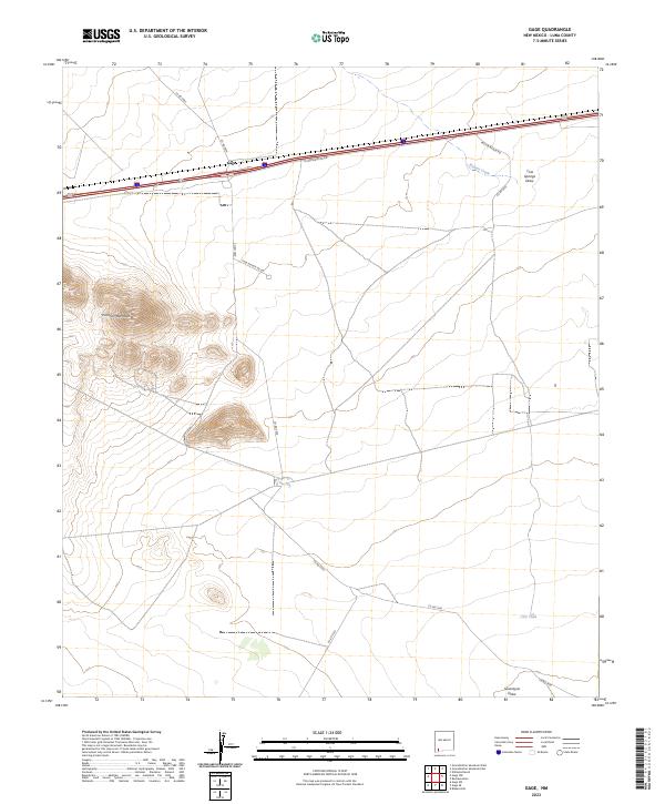 USGS Topographic Map – Gage