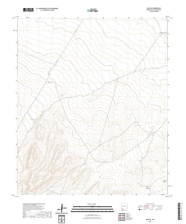 USGS Topographic Map – Gage SE