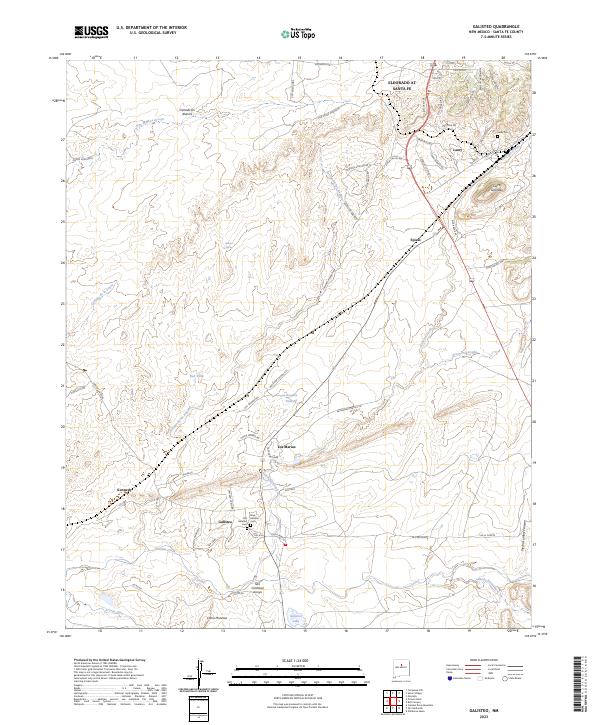 USGS Topographic Map – Galisteo