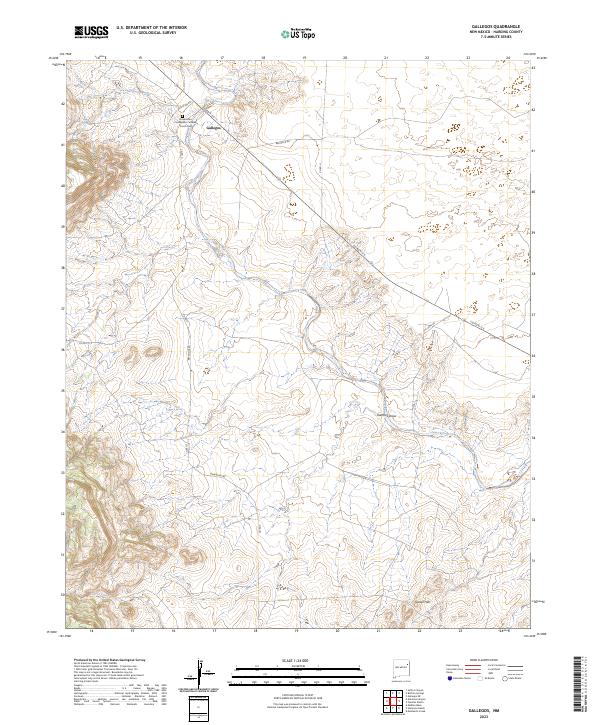 USGS Topographic Map – Gallegos