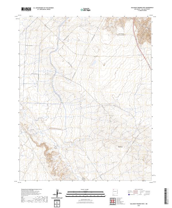 USGS Topographic Map – Gallegos Trading Post