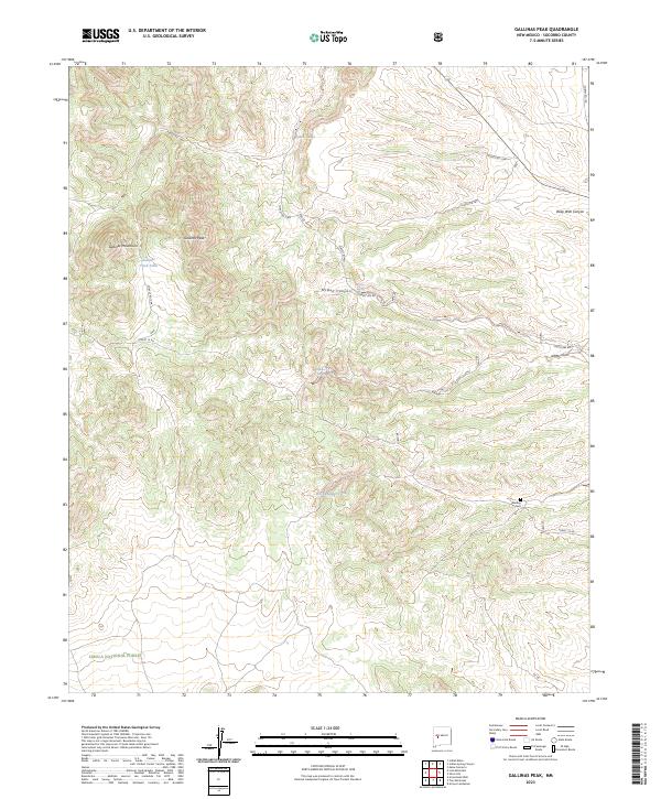 USGS Topographic Map – Gallinas Peak