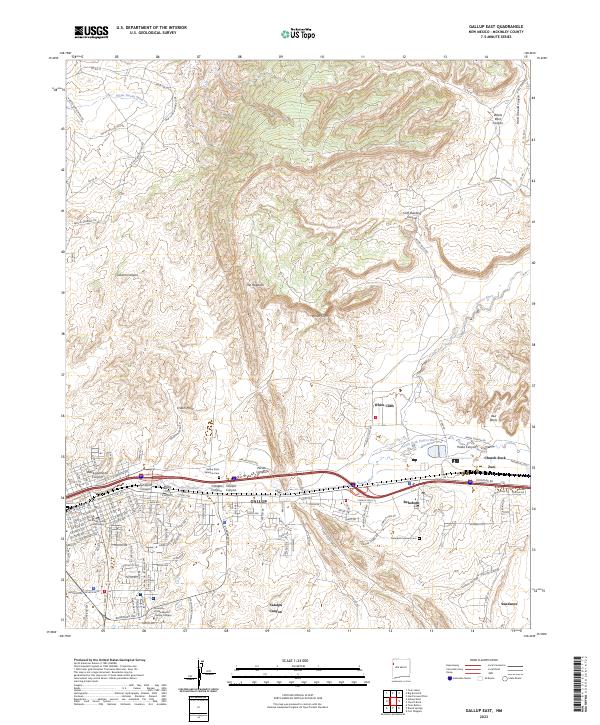USGS Topographic Map – Gallup East