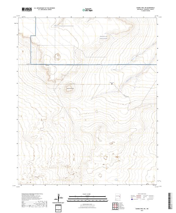 USGS Topographic Map – Gammil Well NE