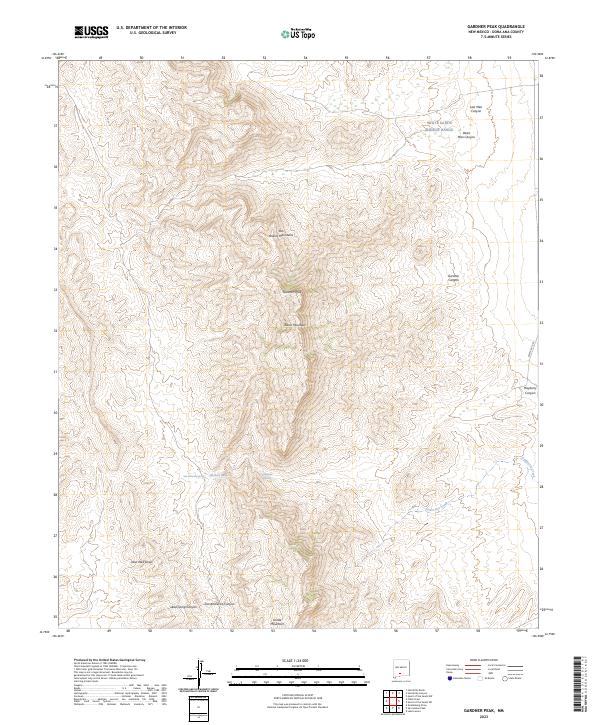USGS Topographic Map – Gardner Peak
