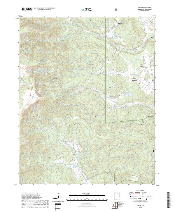 USGS Topographic Map – Gascon