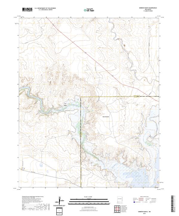 USGS Topographic Map – Gibbons Ranch