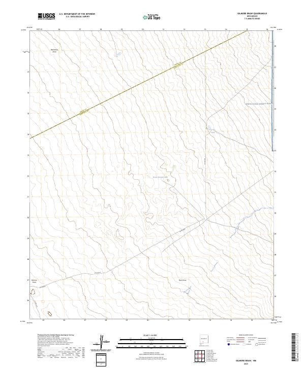 USGS Topographic Map – Gilmore Draw