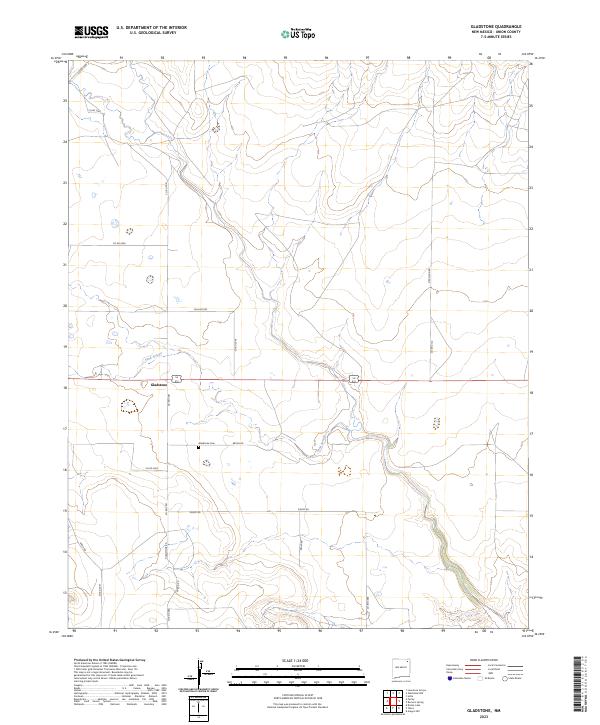 USGS Topographic Map – Gladstone