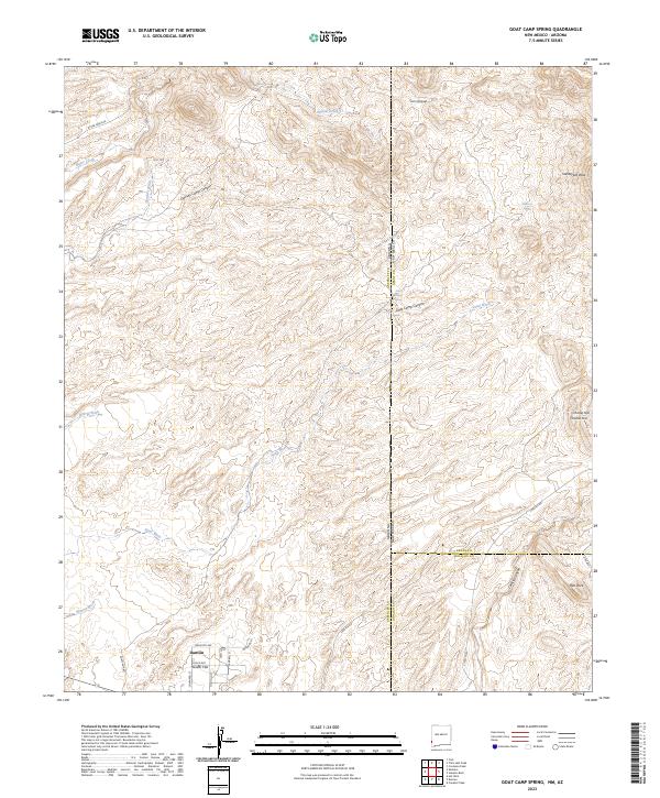 USGS Topographic Map – Goat Camp Spring