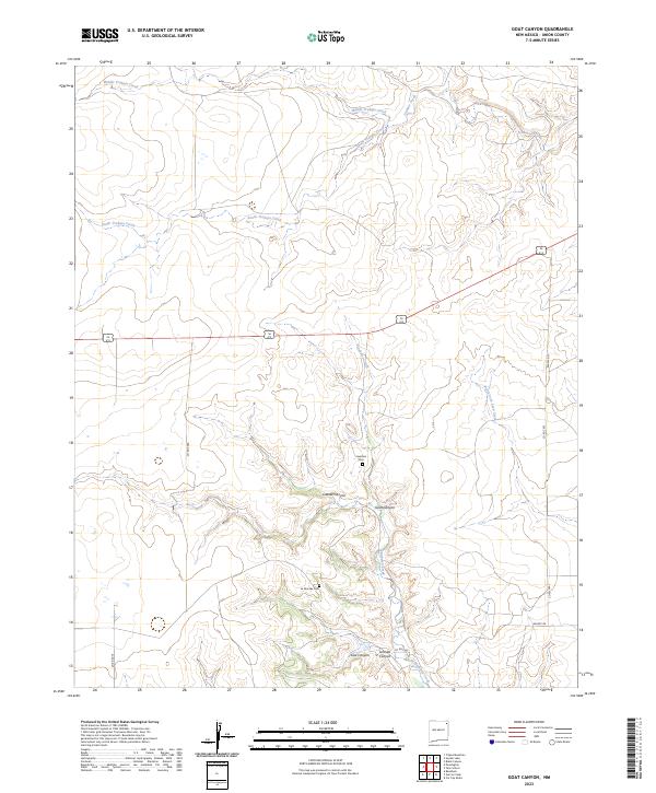 USGS Topographic Map – Goat Canyon