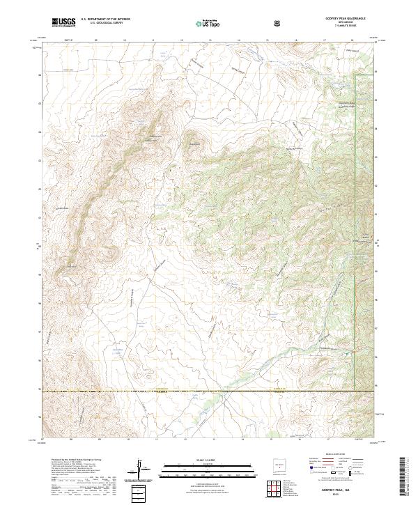 USGS Topographic Map – Godfrey Peak