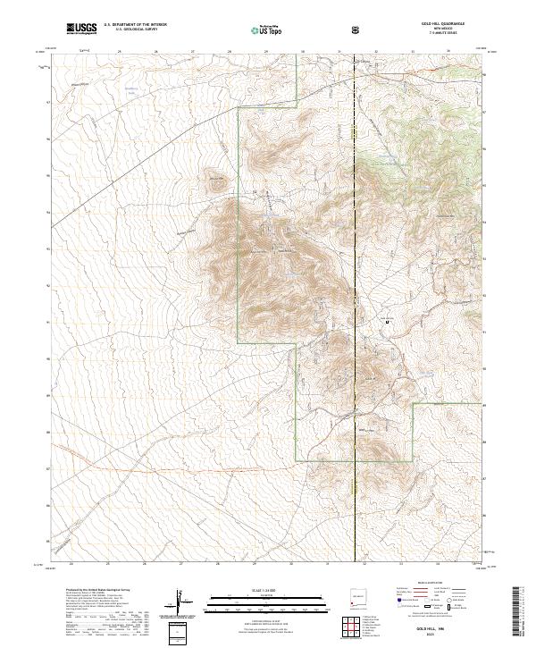 USGS Topographic Map – Gold Hill