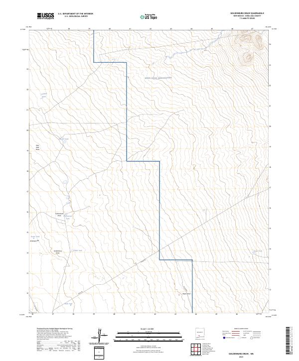 USGS Topographic Map – Goldenburg Draw