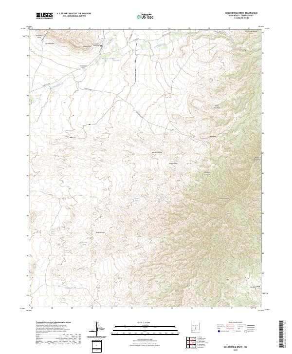 USGS Topographic Map – Golondrina Draw