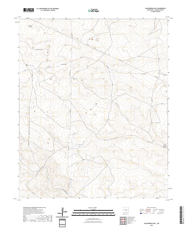 USGS Topographic Map – Golondrina Well